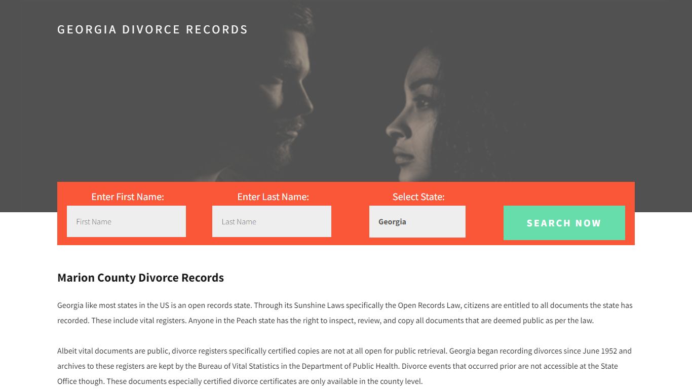 Marion County Divorce Records
